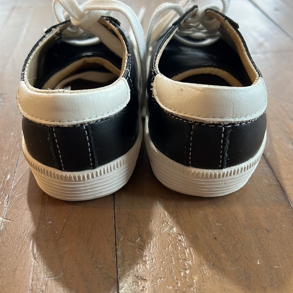 Old soles black leather sneakers - Picture 8 of 11